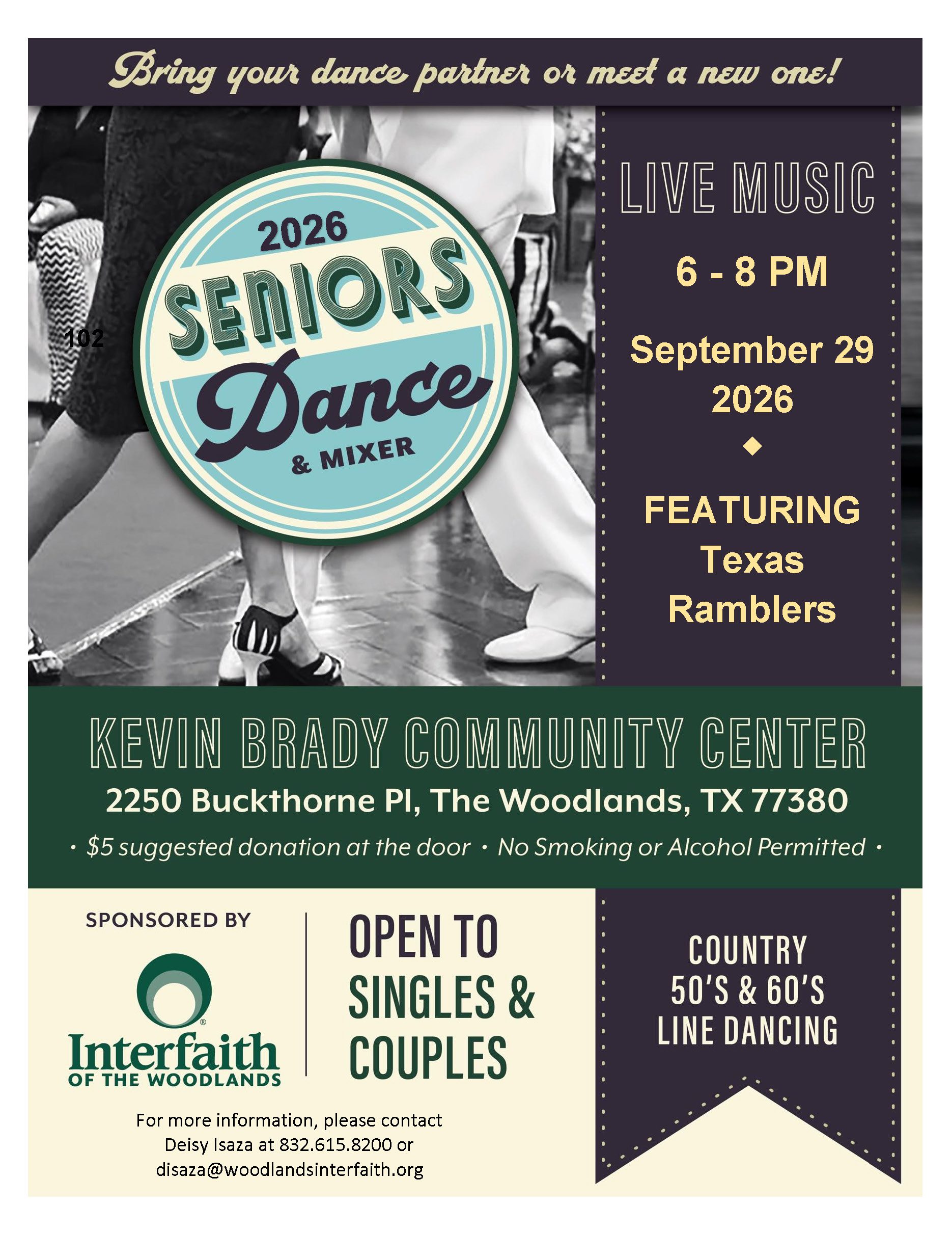 Seniors Dance Flyer 2026 Sep 29